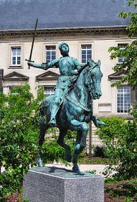 Jeanne d´Arc Reiterstatue in Reims